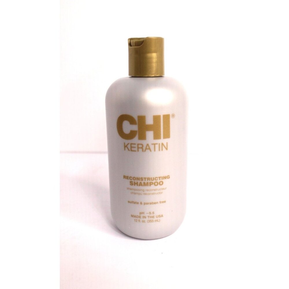 CHI Keratin Reconstructing Shampoo, Replenishes & Protects, 12 fl oz. New
